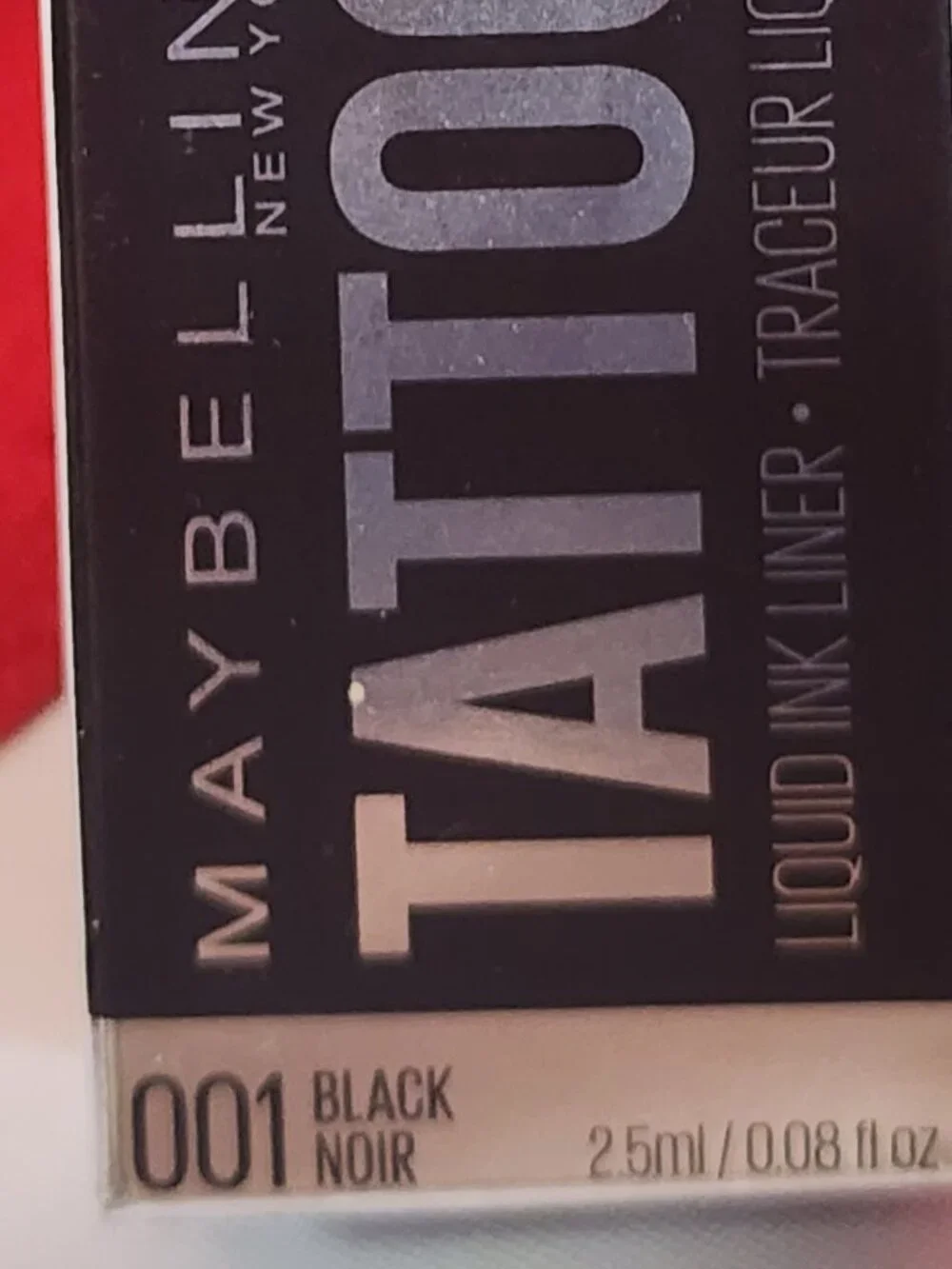 Maybelline New York Tattoo Studio 36H Liquid Ink Liner .08fl oz. Color 001 Black